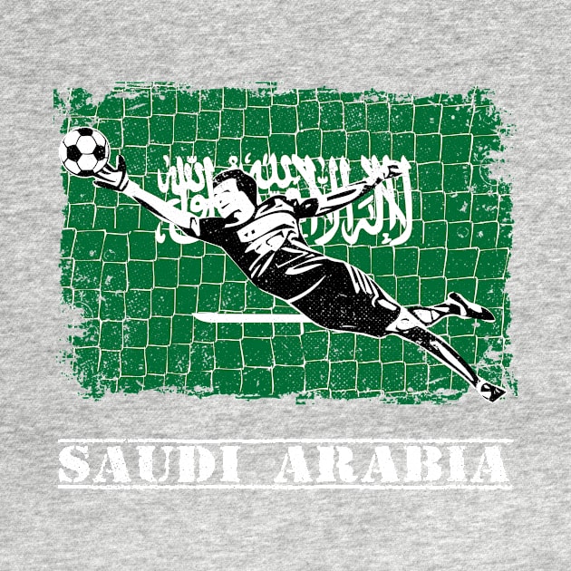 Saudi Arabia Soccer Goalie Goal Keeper Shirt by zeno27